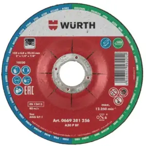 WURTH Schruppscheibe für Stahl und Edelstahl 125x6,0x22,23 mm
