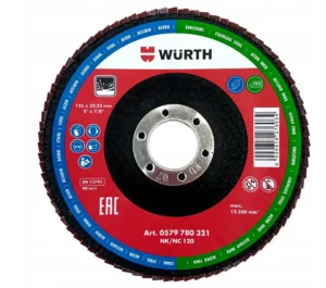 WÜRTH Fächerschleifscheibe G120 125x22,23 mm
