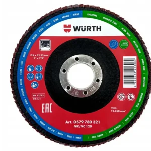 WÜRTH Fächerschleifscheibe G120 125x22,23 mm