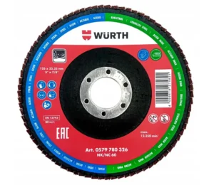 WÜRTH Fächerschleifscheibe G60 125x22,23 mm