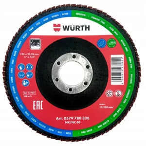 WÜRTH Fächerschleifscheibe G60 125x22,23 mm