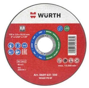 WURTH Trennscheibe für Edelstahl INOX 125x1,0x22,23 mm