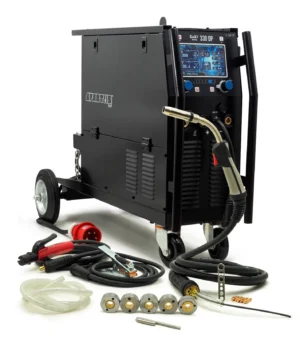 Spartus® MIG/MAG DOPPEL PULS 300Amp Synergia LCD Inverter Schweißgerät WIG 400V