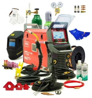SET Ideal™ Multi WIG AC/DC MIG/MAG Schweißgerät 230A Synergie Puls 4in1 Alu INOX EXPERT MULTI 230 PFC PULSE