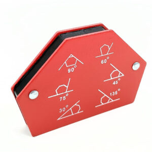 Sechseckiger Magnetischer Winkel 3" / 12 kg – Rot