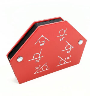 Sechseckiger Magnetischer Winkel 3" / 12 kg – Rot