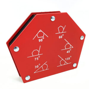 Sechseckiger Magnetischer Winkel 5" / 33 kg – Rot