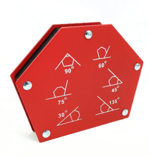 Sechseckiger Magnetischer Winkel 5" / 33 kg – Rot