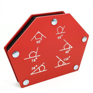 Sechseckiger Magnetischer Winkel 4" / 22 kg – Rot