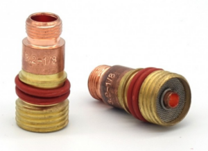 Kurze Gaslinse mit Sieb 3,2 mm für WIG-Brenner SR17 / SR18 / SR26 45V45L