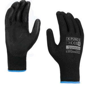 PROCERA BLACK Kurze Arbeitsschutzhandschuhe X-PUNO, PU-beschichtet, Größe 9/10