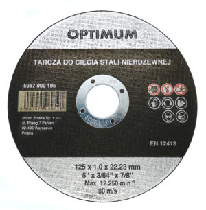 WÜRTH SCHNEIDSCHEIBE FÜR EDELSTAHL 125x1,0x22,23 mm OPTIMUM