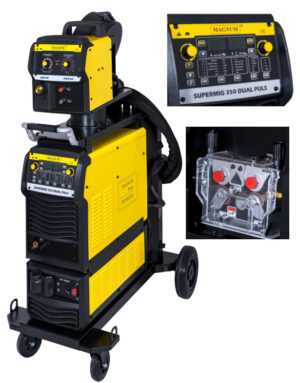 Schweißgerät MAGNUM SUPERMIG 350 DUAL PULS 400V 4x4 IGBT Kühler MIGOMAT MIG/MAG