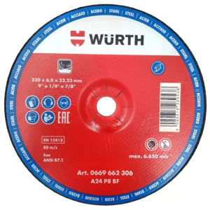 WÜRTH Schruppscheibe für Stahl 125 × 6,0 × 22,23 6,0 ECO