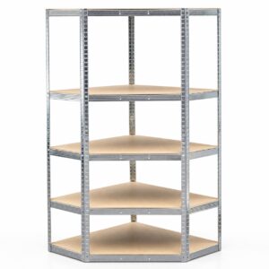 METALL-ECKLAGERREGAL 180x90x40 5 Regalböden
