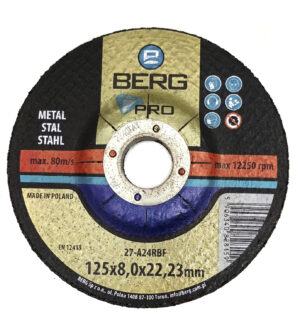 BERG SCHLEIPSCHEIBE FÜR METALL 125x8,0x22 8mm B409512580