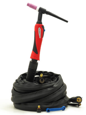 SCHWEISSBRENNER TIG SR-26F 8m STECKER 50 STEUERUNG 2 PIN LEDER SR26F FLEX
