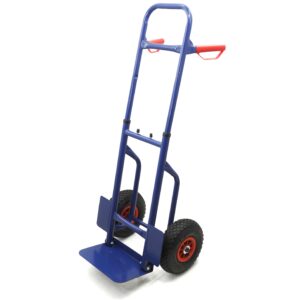 KLAPPBARER SACKKARREN TRANSPORTWAGEN 100KG MANUELL LAGER LUFTBEREIFTE RÄDER