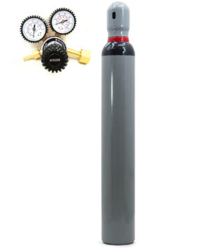 HYDROGEN NH5 Gasflasche 10L mit Reduzierstück MOUSE STICKSTOFF BS.DE NEU VOLL