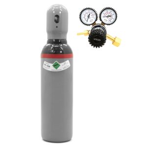 Gasflasche Hydrogen NH5 5l 150 bar + Stickstoff-Druckminderer Mouse