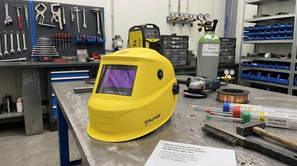 Schweißhelm ESAB Savage A41 Gelb