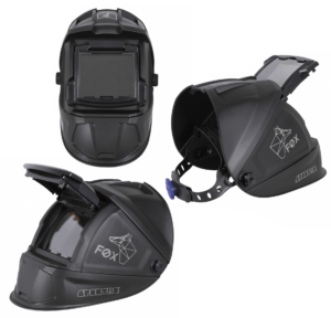 SPARTUS EASY FOX Passiver Schweißhelm 90x110 mm mit Klappfilter DIN 11