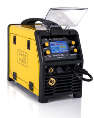 MAGNUM MIG 220 ALU/CU LCD SYNERGIA 4x4 Schweißgerät MIG/MAG MMA TIG Lift 200A