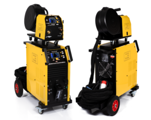 MAGNUM MIG 520 DUAL PULS SYNERGIE 4x4 500A 400V mit separatem Drahtvorschub
