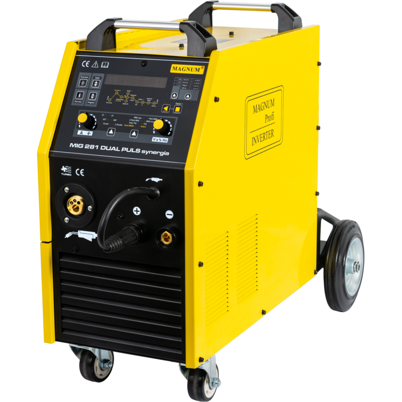 MAGNUM MIG 281 DUAL PULS SYNERGIE IGBT MIG/MAG Schweißgerät 280A 400V 2T 4T