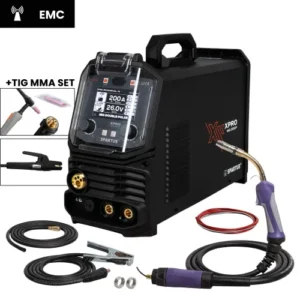SPARTUS XPro MIG 200 Dual Pulse Schweißgerät 230V 200A ALU INOX 4x4 mit TIG-Brenner