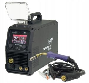 Schweißgerät IDEAL TECNO MIG 210 PULSE LCD BLACK SERIES 4x4 Halbautomat 230V